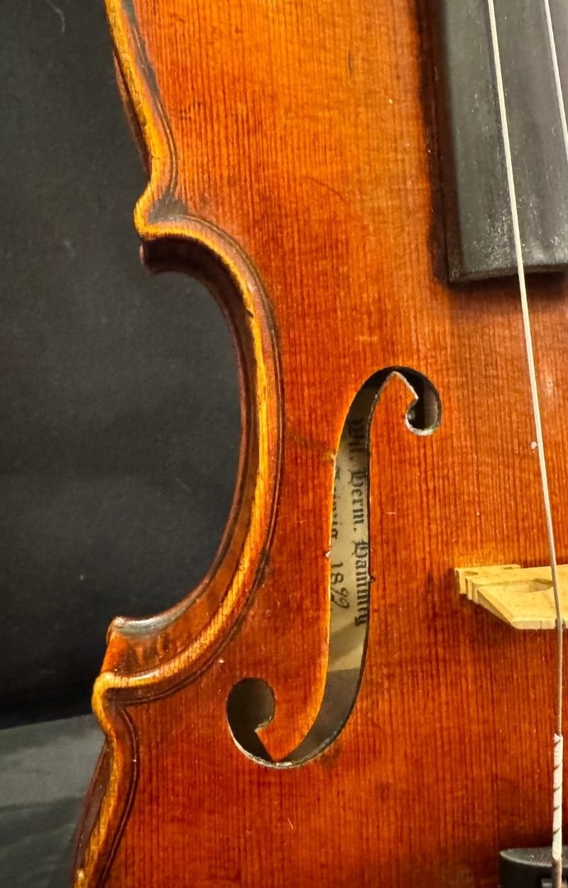 Wilhelm Hermann Hammig Violin, Leipzig 1892 - Image 9
